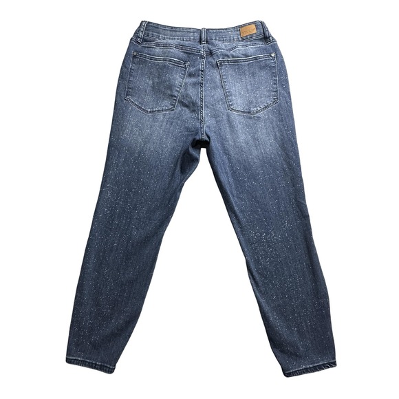 Judy Blue Jeans Womens 14W Blue Relaxed Fit High Rise Stretch Plus Ankle JB5922O - Picture 1 of 16
